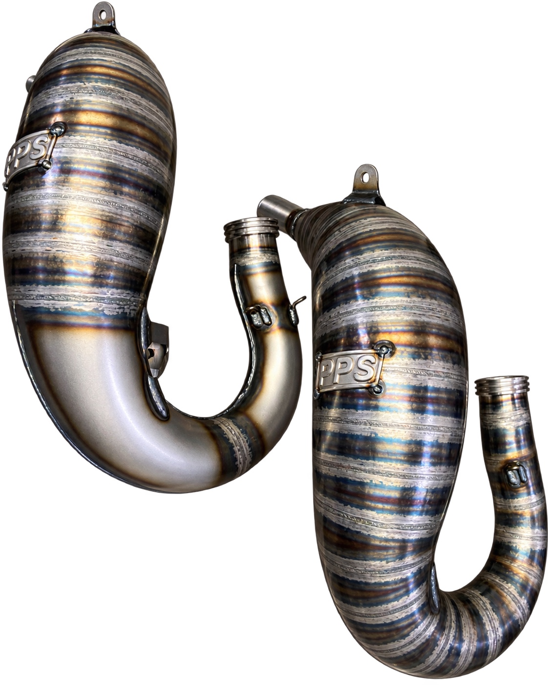 Pair of handmade PPS cone pipes